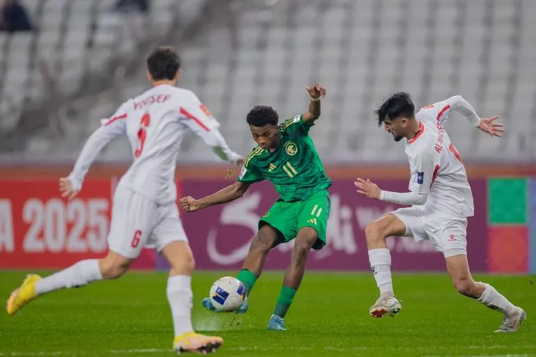 مباراة الأردن ضد السعودية اليوم في الجولة الأولي لكأس آسيا للشباب 1-0